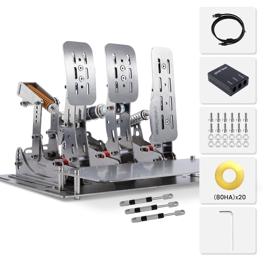 SIMJACK PRO Pedals Sim Racing Pedals PC Racing Simulator